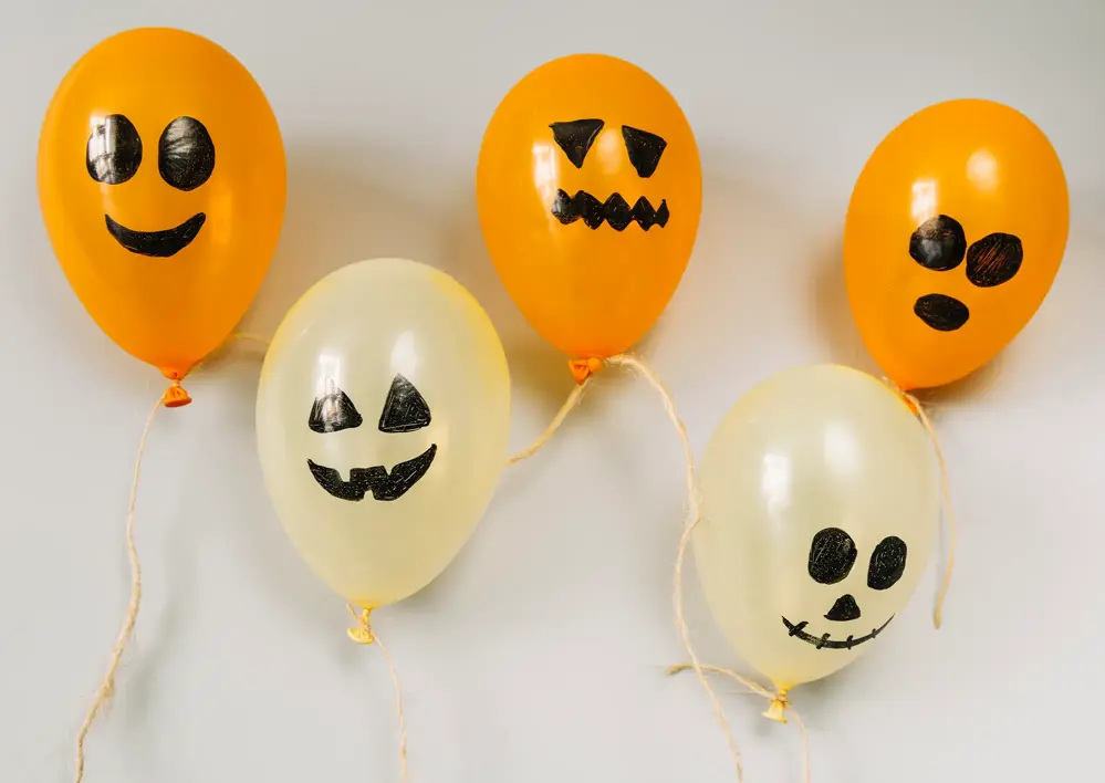 Ballonger med halloweenmotiv